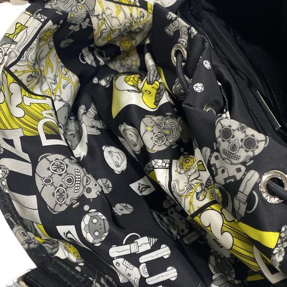 Prada Backpack Black Yellow Multi main image 7